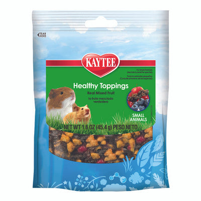 Kaytee Healthy Toppings Mixed Fruit Treat for Small Animals 1.6 oz - Small - Pet