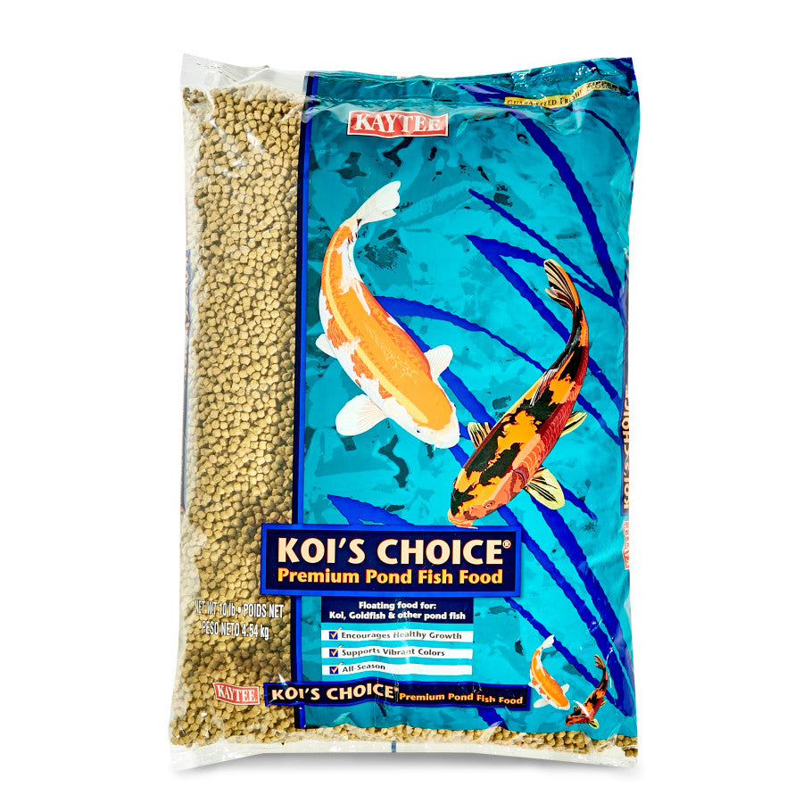 Kaytee Koi’s Choice Koi Floating Fish Food 10 LB Bag - Aquarium