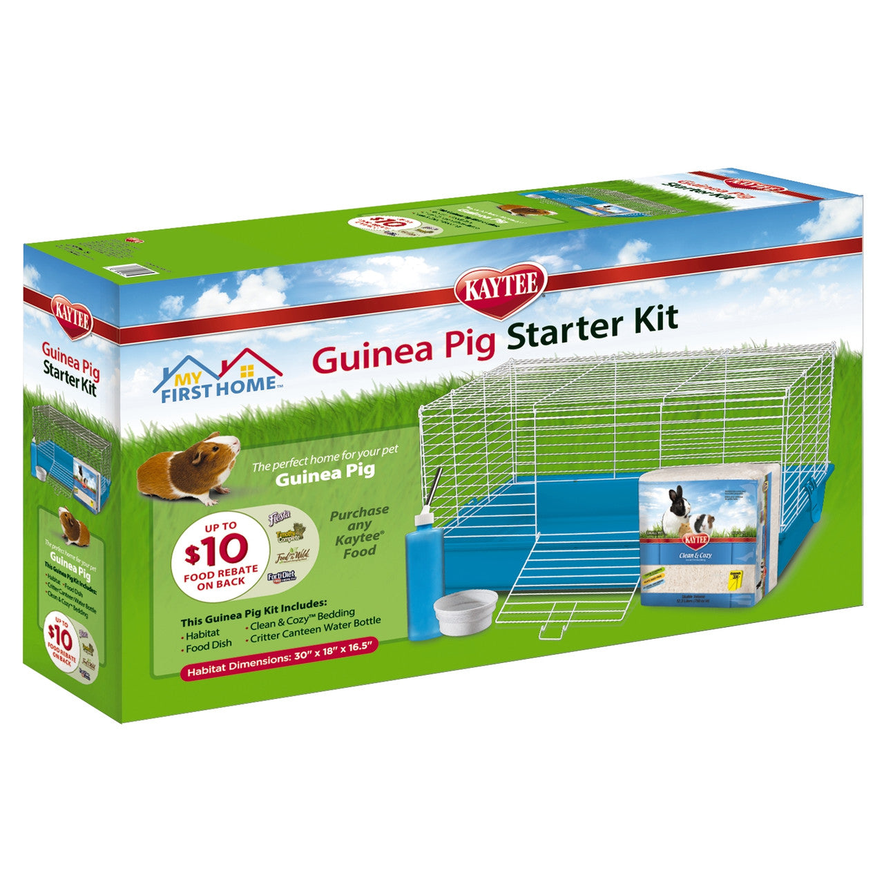 Kaytee My First Home Guinea Pig Starter Kit 30" x 18" x 16.5"