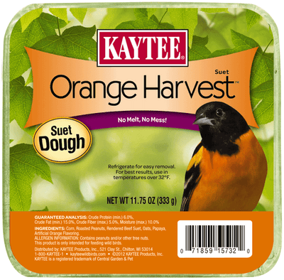 Kaytee Orange Harvest Suet Dough 11.75 Ounces - Bird