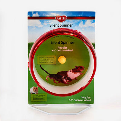 Kaytee Small Animal Silent Spinner Wheel Regular 6.5 Inch (assorted colors) - Small - Pet