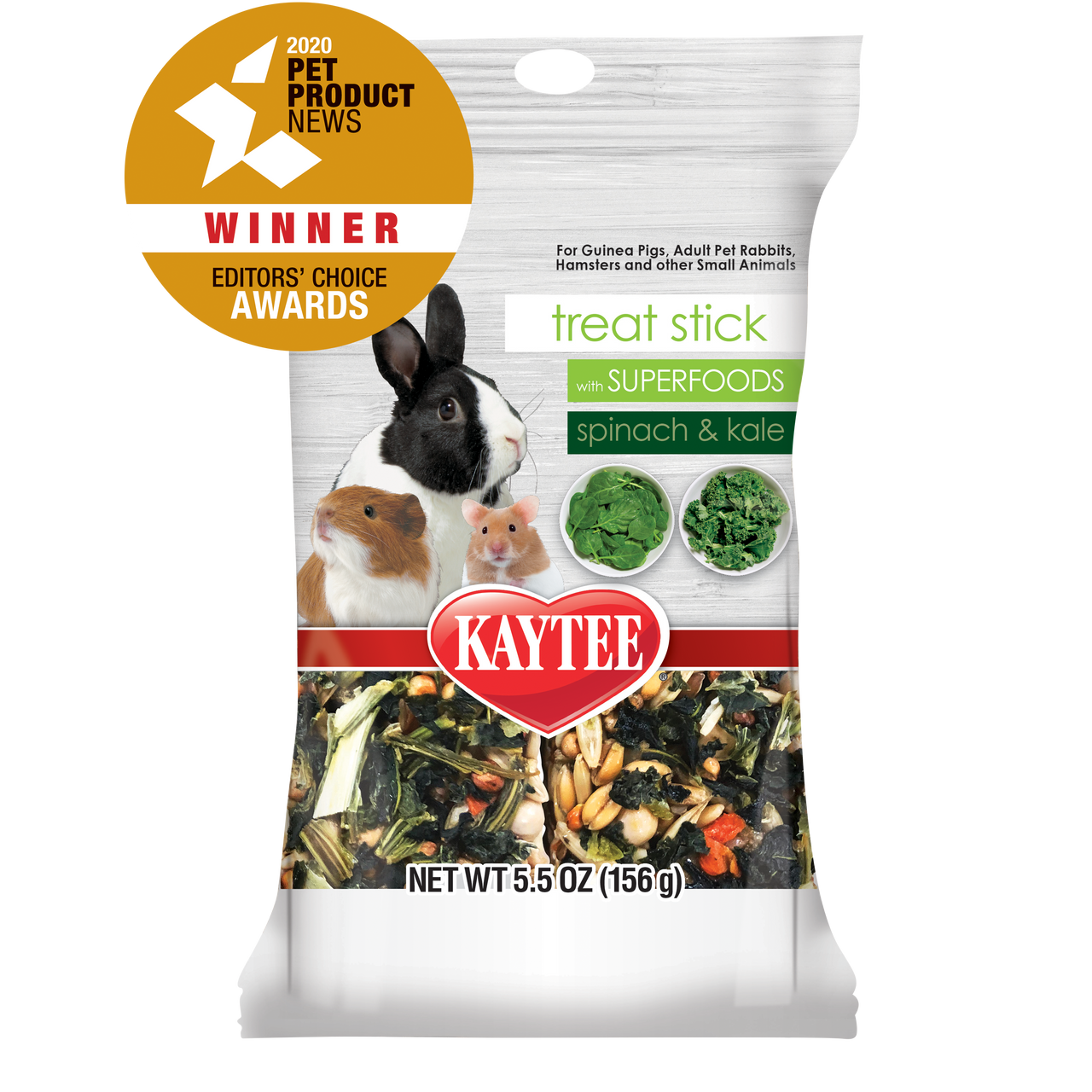 Kaytee Treat Stick With Superfood Spinach and Kale, 5.5 Ounces