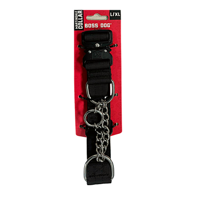 Boss Dog Martingale Dog Collar Black Large/X-Large 860011384571