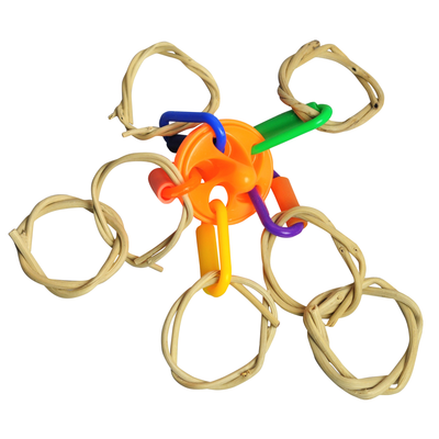 A & E Cages Happy Beaks U.F.O. Bird Toy 644472011142