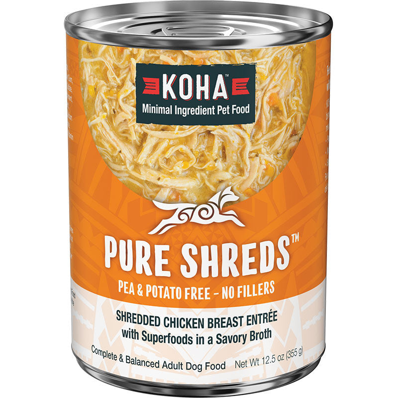 Koha Dog Grain Free Shredded Chicken 12.5oz 811048023070