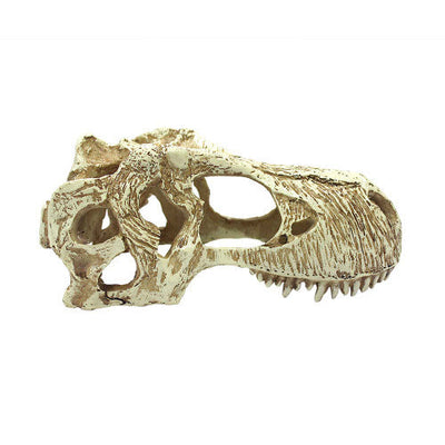 Komodo T - Rex Skull Reptile Hideout Tan LG