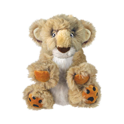 KONG Comfort Kiddos Lion Dog Toy Tan XXS