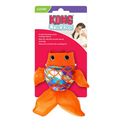 KONG Crackles Gulpz Catnip Toy Orange One Size - Cat