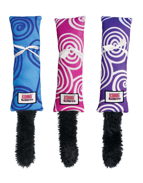 KONG Kickeroo Plush Swirl Pattern Catnip Cat Toy Assorted One Size