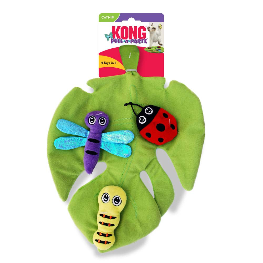 KONG Pull-A-Partz Bugz Catnip Toy Multi-Color One Size