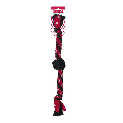 KONG Signature Rope Dual Knot with Ball Dog Toy