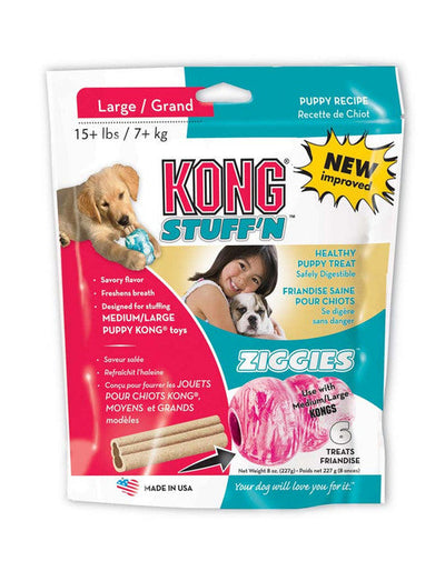 KONG Stuff’N Ziggies Puppy Treat 8oz 6ct LG - Dog