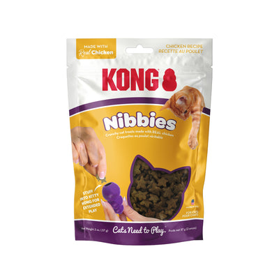 KONG Nibbies Cat Treats Chicken 2 oz 035585516004