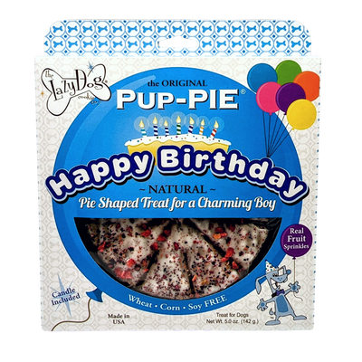 Lazy Dog Cookies Pup-PIE Happy Birthday For A Charming Boy 5 oz 814272013596
