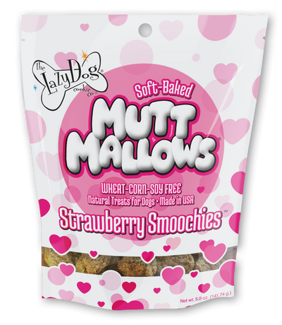 Lazy Dog Cookies Mutt Mallows Strawberry Smoochies 5 oz 814272011783