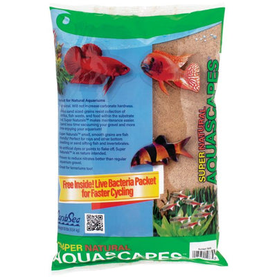 CaribSea Super Natural Aquascapes Aquarium Sand Sunset Gold 4ea/10 lb 008479108395