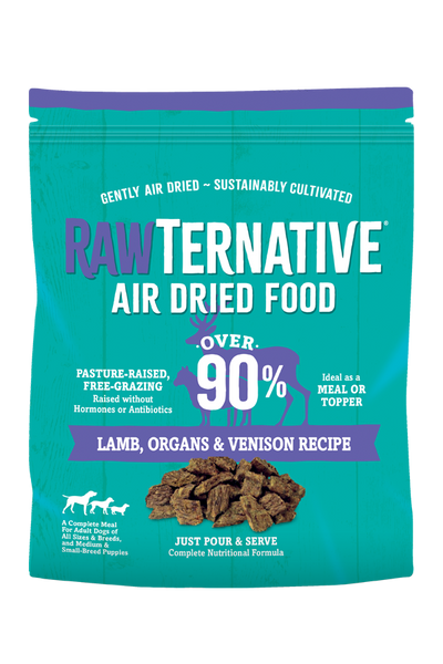 Grandma Mae's Country Naturals Rawternative Air Dried Dog Food Lamb, Organs & Venison 5 oz 850042318041