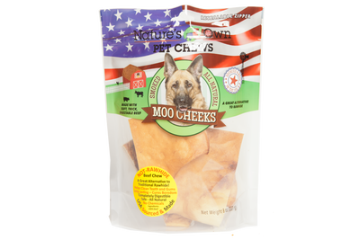 Nature's Own Moo Cheeks Dog Chews 8 oz 739598902525