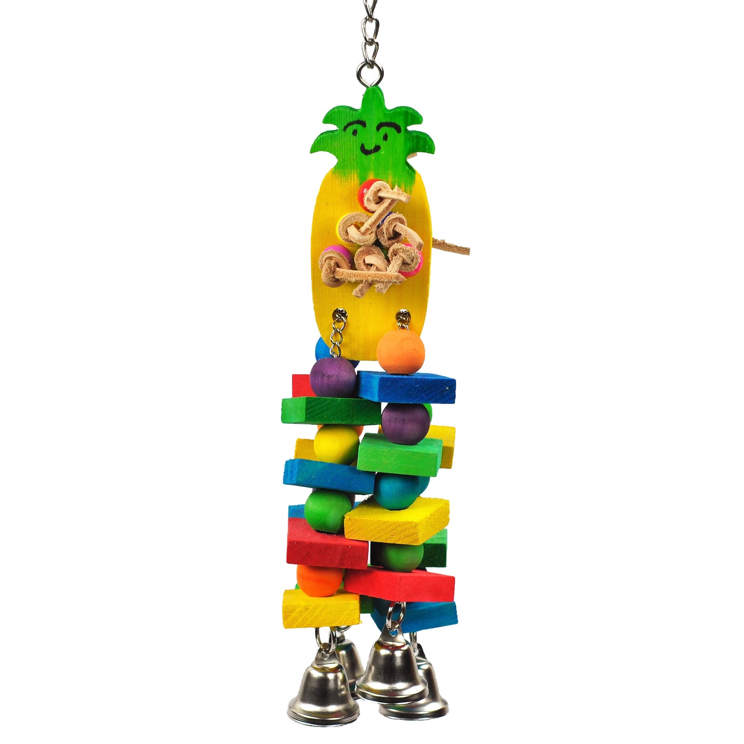 A & E Cages Happy Beaks Pineapple Bird Toy Small 644472009941