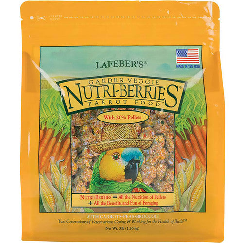 Lafeber Company Garden Veggie Nutri - Berries Parrot Food 3lb - Bird