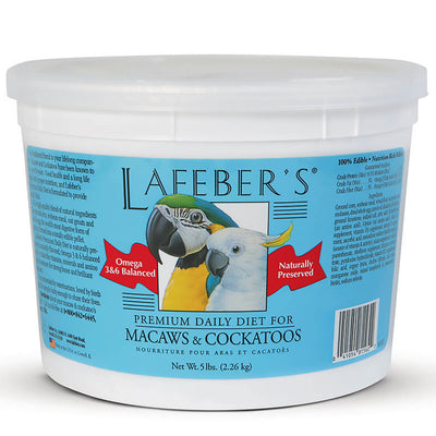 Lafeber Company Premium Daily Pellets for Macaws and Cockatoos 5lb