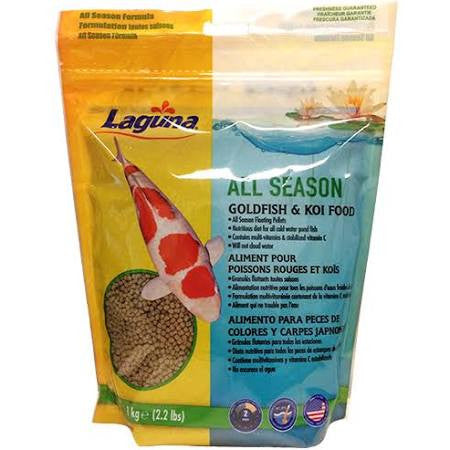 Laguna Allseason Goldfish and Koi Float Food 2.2lb Pt75 - Pond