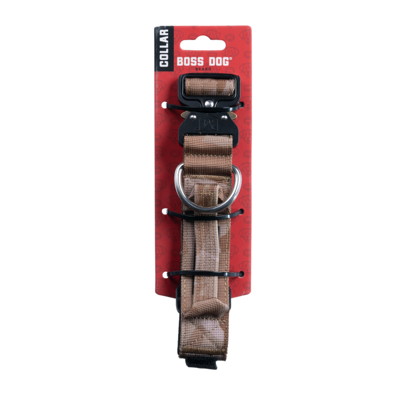 Boss Dog Tactical Adjustable Dog Collar Tan Camo Small, 13-16 in 850010391304