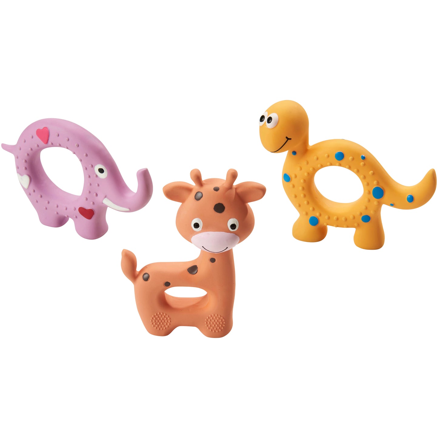 Spot Latex Rings Dog Toy Assorted Color 5 in 077234548660