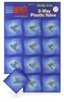 Lees 2 Way Valve Card Of 12 - 75747 {L + 1}107102 - Aquarium