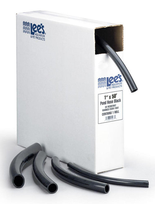 Lees Flex Pond Hose/Tubing Black 1 in X 50 ft - Aquarium