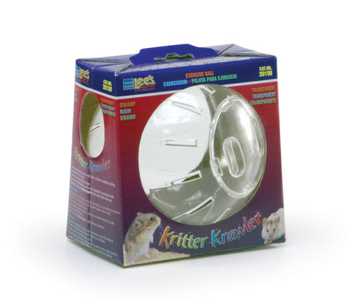 Lees Kritter Krawler Clear View - Thru Running Ball Dwarf - Small - Pet