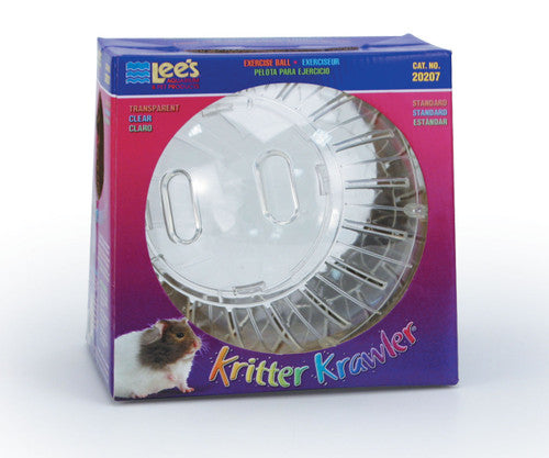 Lees Kritter Krawler Clear View - Thru Running Ball Standard - Small - Pet