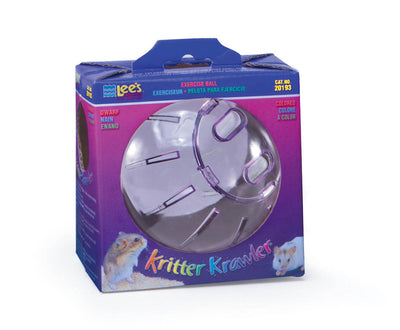 Lees Kritter Krawler Colored View-Thru Box Exercise Wheel Purple Dwarf