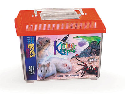 Lees Rectangle Kritter Keeper with Lid Label Assorted 0.5gal SM - Small - Pet