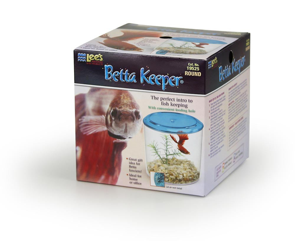 Lees Round Betta Keeper Tank Assorted 36 oz