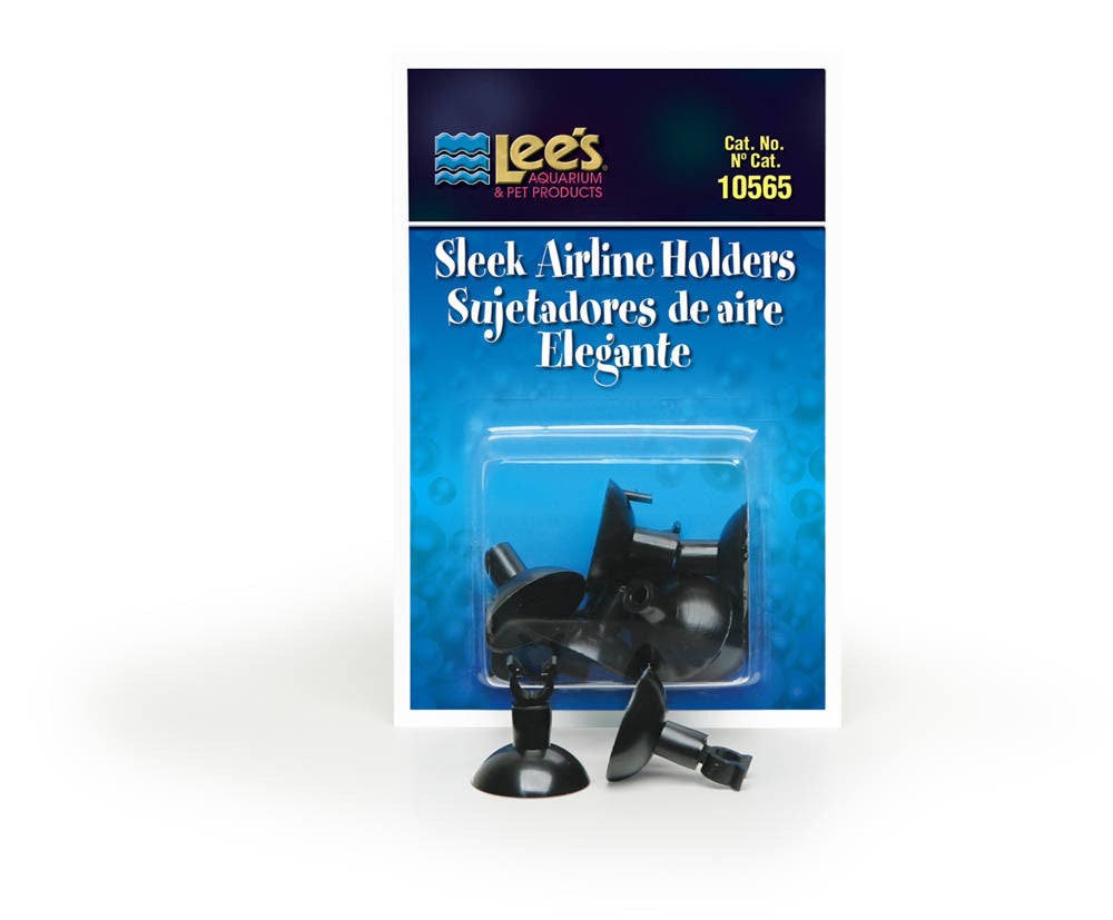 Lees Sleek Airline Holders Black 6 Count