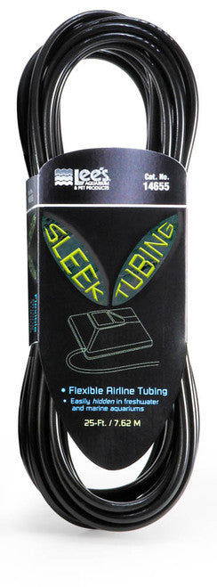 Lees Sleek Flex Sleeve Tubing Black 3/16 in X 25 ft - Aquarium
