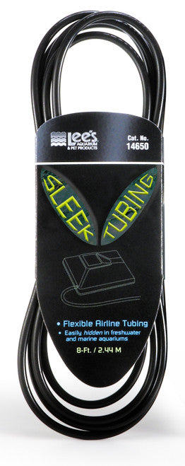 Lees Sleek Flex Sleeve Tubing Black 3/16 in X 8 ft - Aquarium