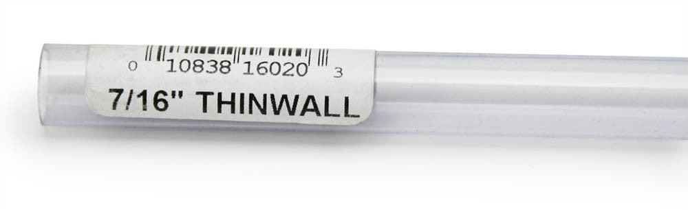 Lees Thinwall Rigid Aquarium Tubing Clear 7/16 in x 36 in