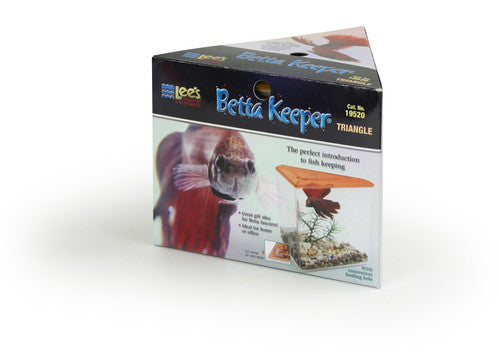 Lees Triangle Betta Keeper Tank Assorted 40 oz - Aquarium