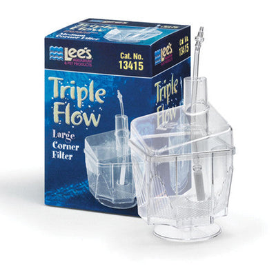Lees Triple - Flow Corner Filter Clear LG - Aquarium