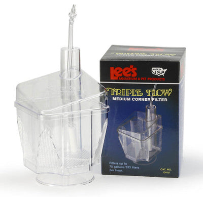 Lees Triple - Flow Corner Filter Clear SM - Aquarium