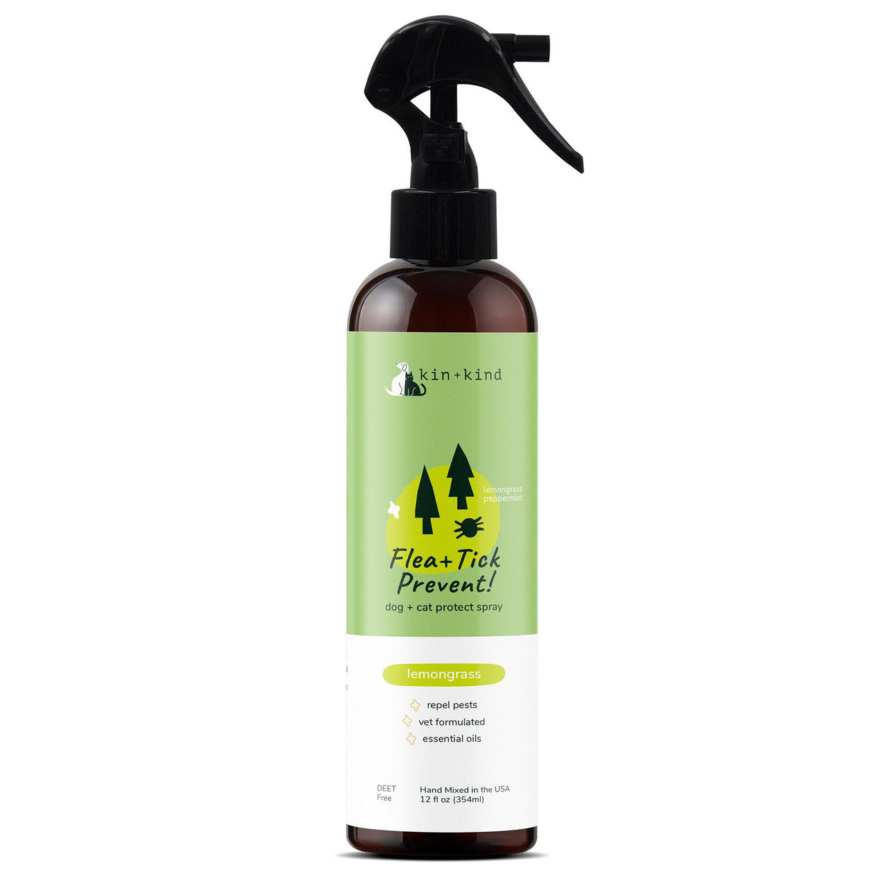 Lemongrass Natural Flea & Tick Plant-Based Repel Spray 12 oz 850027253107
