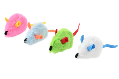 Max & Marlow Mouse Assorted Color Cat Value Toys Display 24ea/24Pc 810162077181