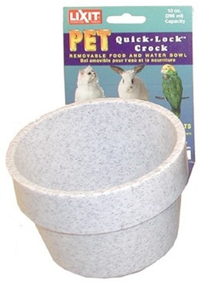 Lixit Quick Lock Crock Granite 10 oz