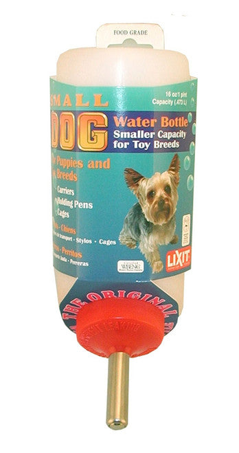 Lixit Small Dog Water Bottle White Silver