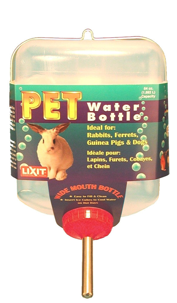 Lixit Square Opaque Water Bottle Rabbit White, Purple