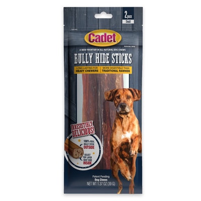 Cadet Bully Hide Sticks All-Natural Dog Chews Bully Stick Small (2 ct) 768303705564