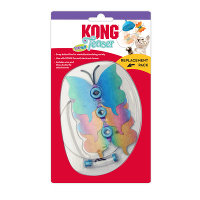 KONG Teaser Purrsuit Butterfly Replacement Pack Cat Toy 035585460062