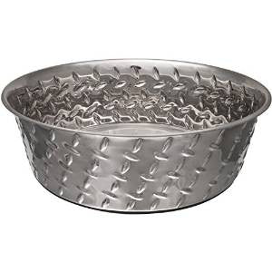 Loving Pets 5qt Diamond Plated Bowl W/Nonskid Bottom {L+b}430153 842982072589